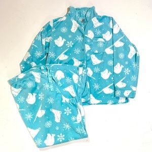 Denver Hayes Blue Polar Bear Matching Pyjamas